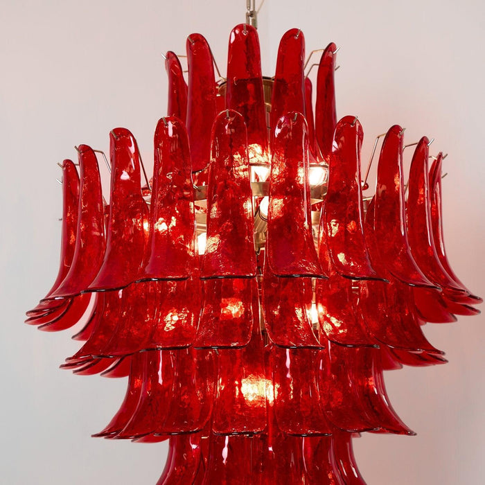 Murano Crimson Cascade Chandelier - DWHOME