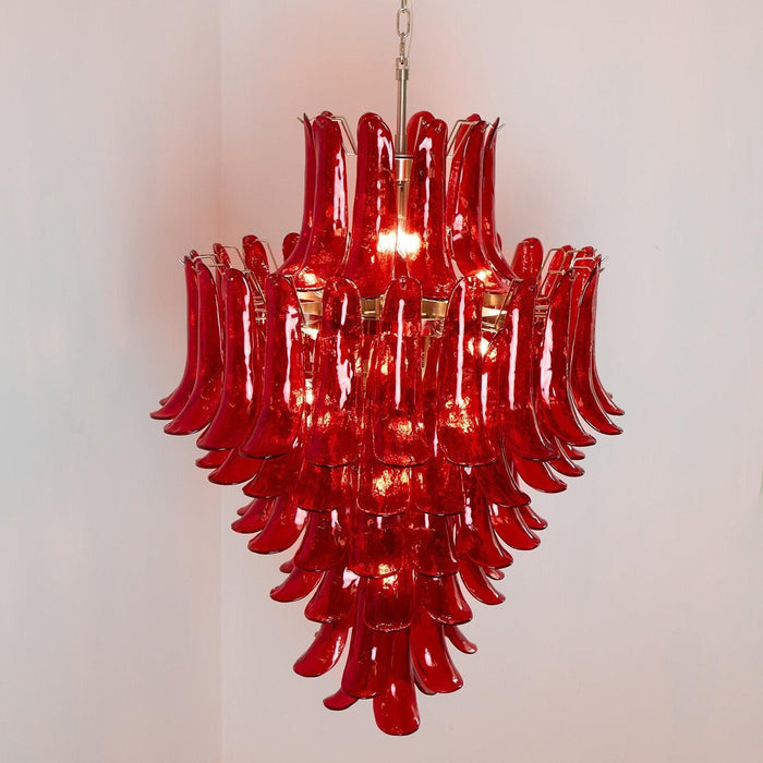 Murano Crimson Cascade Chandelier - DWHOME