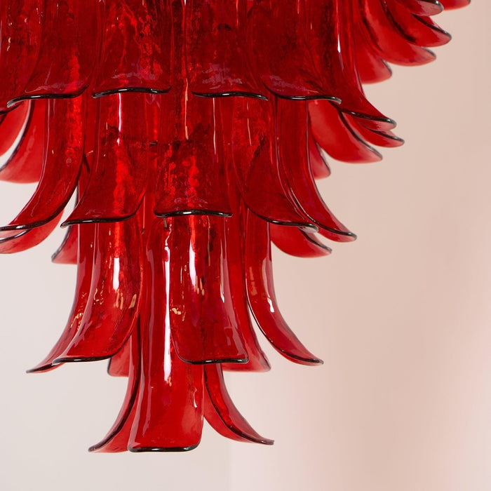 Murano Crimson Cascade Chandelier - DWHOME