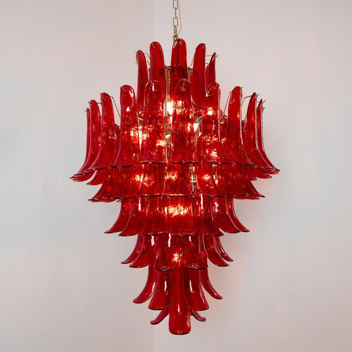 Murano Crimson Cascade Chandelier - DWHOME