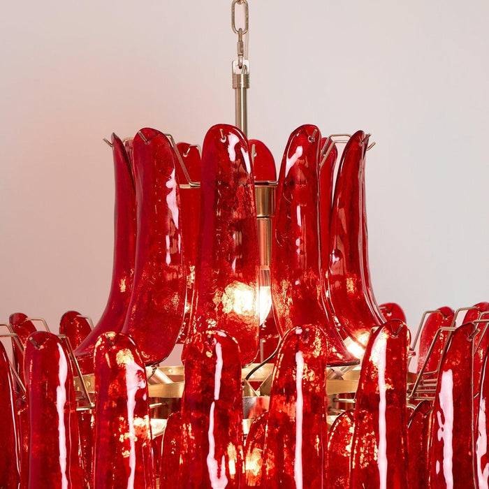 Murano Crimson Cascade Chandelier - DWHOME