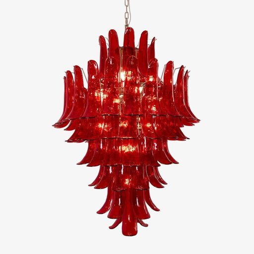 Murano Crimson Cascade Chandelier - DWHOME