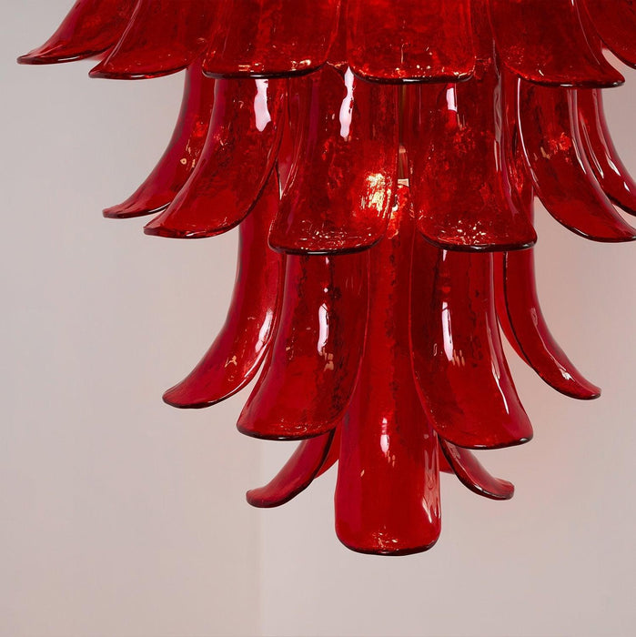 Murano Crimson Cascade Chandelier - DWHOME