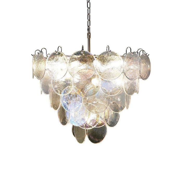 Murano Disc Iridescent Chandelier - DWHOME