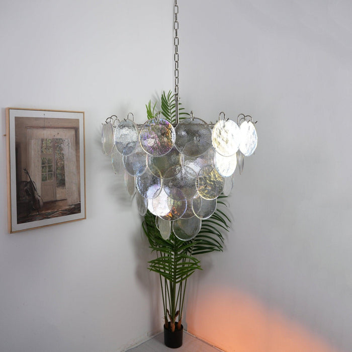 Murano Disc Iridescent Chandelier - DWHOME