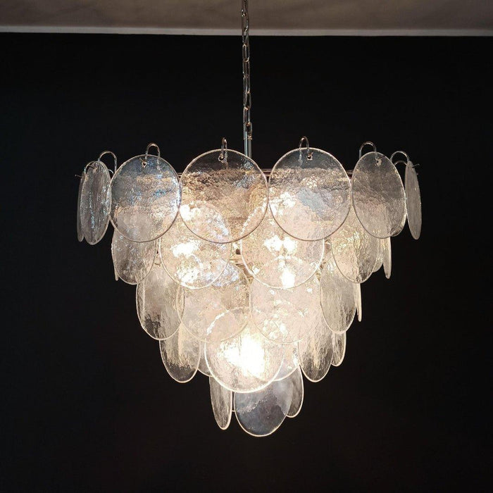 Murano Disc Iridescent Chandelier - DWHOME