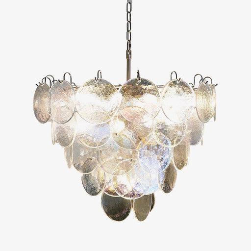 Murano Disc Iridescent Chandelier - DWHOME