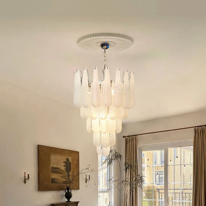 Murano Glass Droplet Chandelier-DWHOME