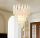 Murano Glass Droplet Chandelier-DWHOME