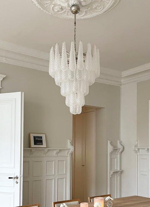 Murano Glass Droplet Chandelier-DWHOME