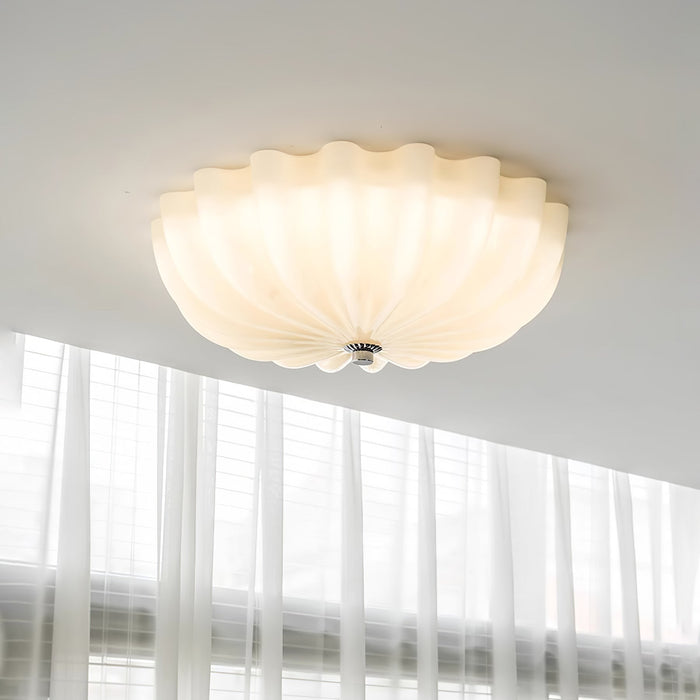 Murano Glass Flush Ceiling Light.