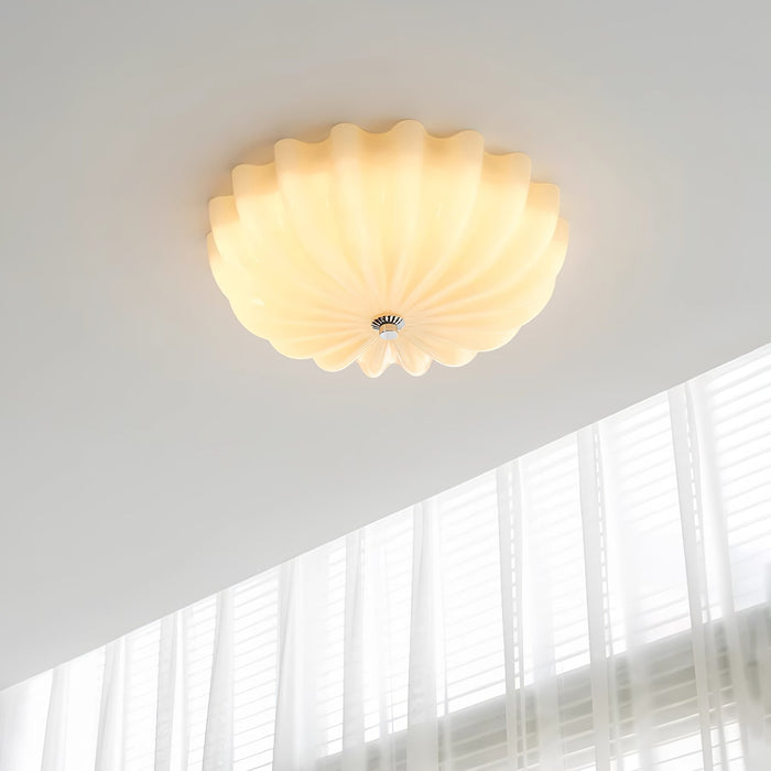 Murano Glass Flush Ceiling Light.