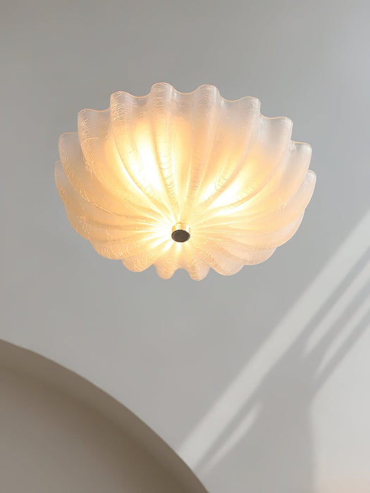 Murano Glass Flush Ceiling Light.