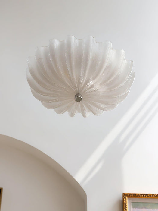 Murano Glass Flush Ceiling Light.