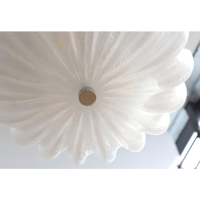 Murano Glass Flush Ceiling Light.