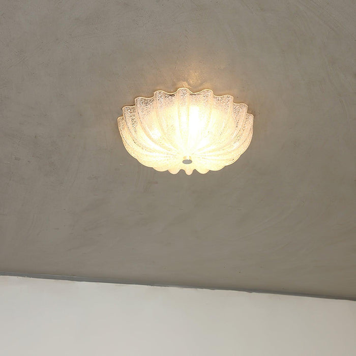 Murano Glass Flush Ceiling Light.