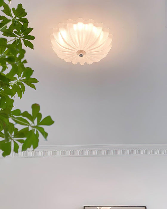 Murano Glass Flush Ceiling Light.