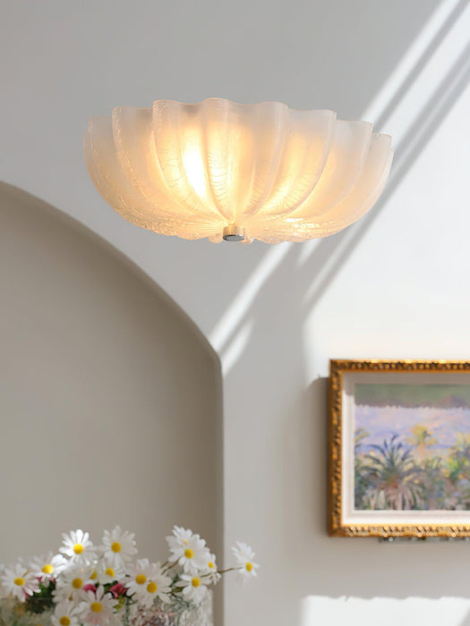 Murano Glass Flush Ceiling Light.