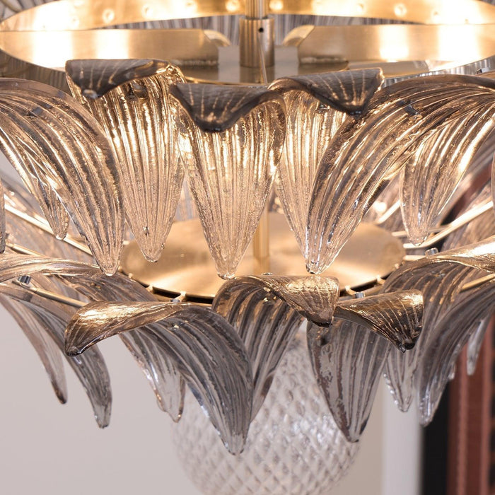 Murano Palmette Transparent Chandelier - DWHOME