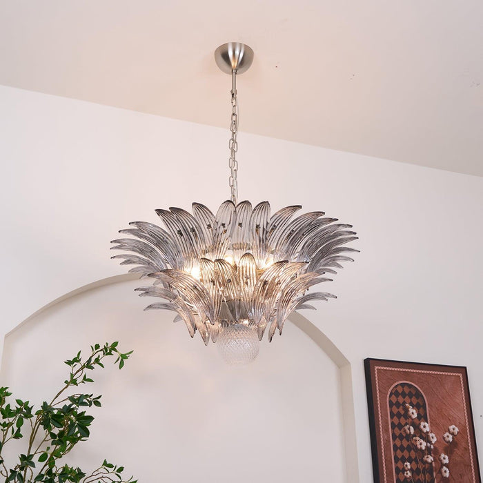 Murano Palmette Transparent Chandelier - DWHOME