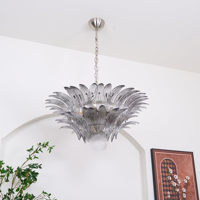 Murano Palmette Transparent Chandelier - DWHOME