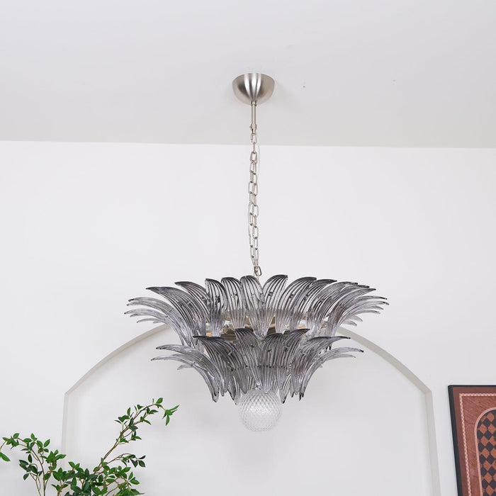 Murano Palmette Transparent Chandelier - DWHOME