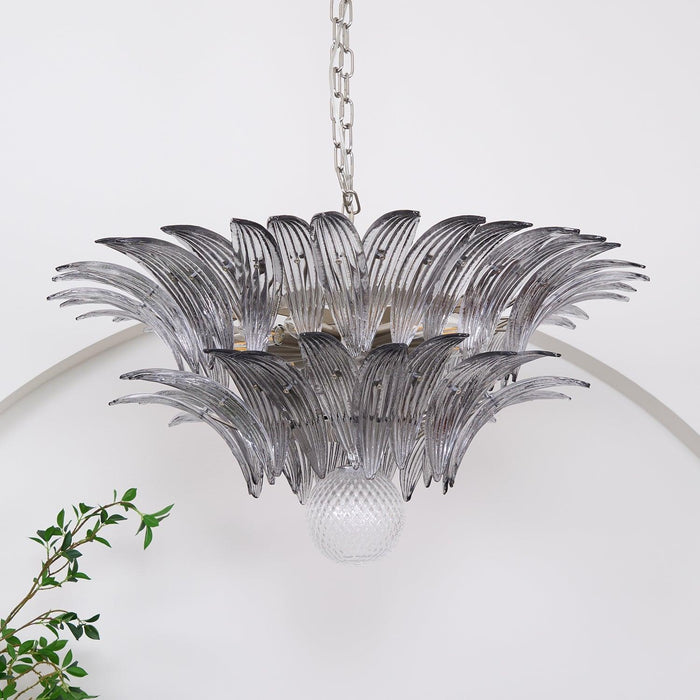 Murano Palmette Transparent Chandelier - DWHOME