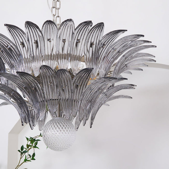 Murano Palmette Transparent Chandelier - DWHOME