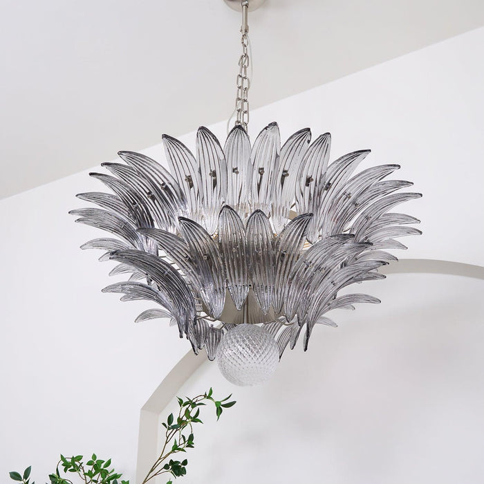 Murano Palmette Transparent Chandelier - DWHOME