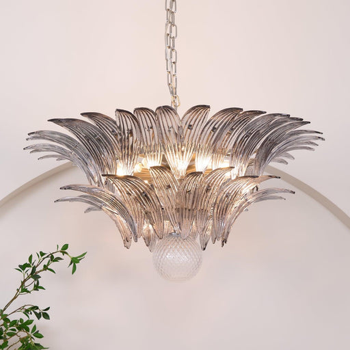 Murano Palmette Transparent Chandelier - DWHOME