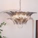 Murano Palmette Transparent Chandelier - DWHOME