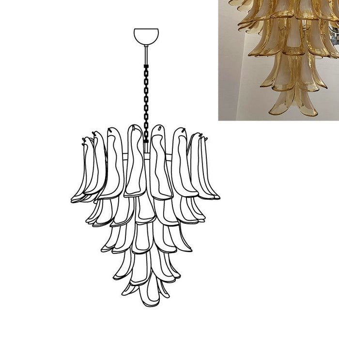 Murano Petal Chandelier-DWHOME