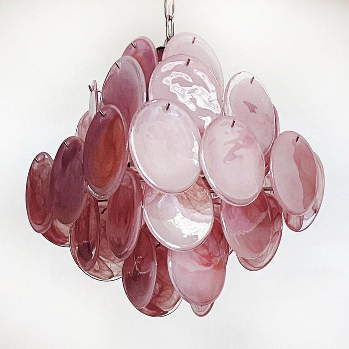 Murano Pink Disks Chandelier - DWHOME