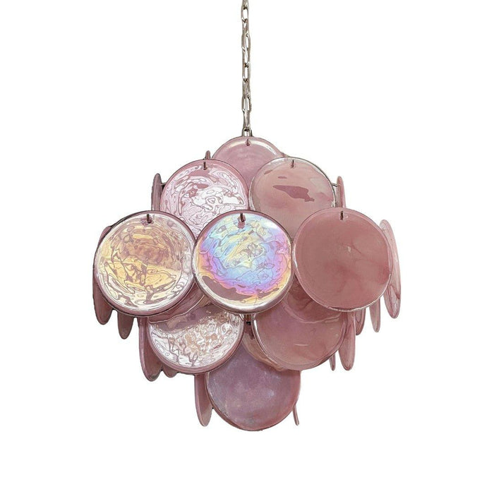 Murano Pink Disks Chandelier - DWHOME