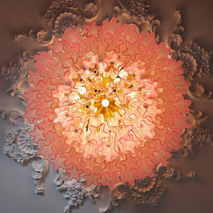 Murano Pink Glass Ceiling Light - DWHOME