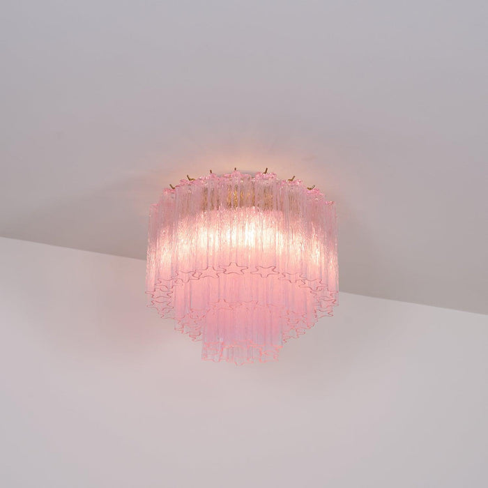 Murano Pink Glass Ceiling Light - DWHOME