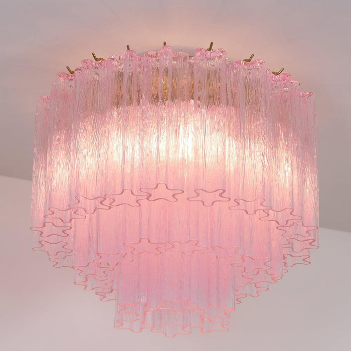 Murano Pink Glass Ceiling Light - DWHOME