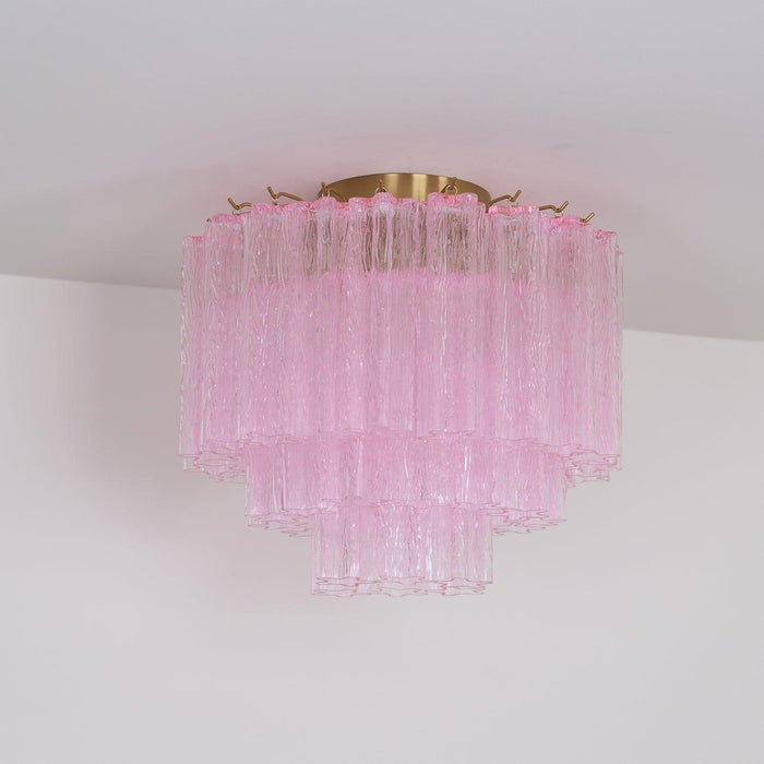 Murano Pink Glass Ceiling Light - DWHOME