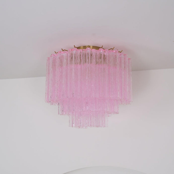 Murano Pink Glass Ceiling Light - DWHOME