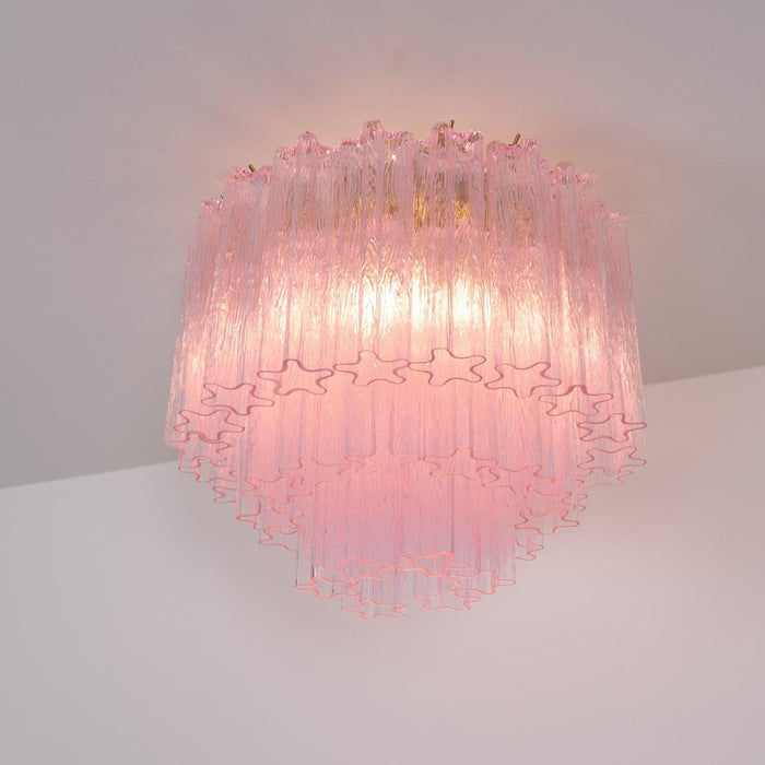 Murano Pink Glass Ceiling Light - DWHOME