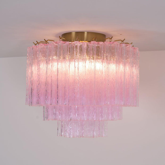 Murano Pink Glass Ceiling Light - DWHOME