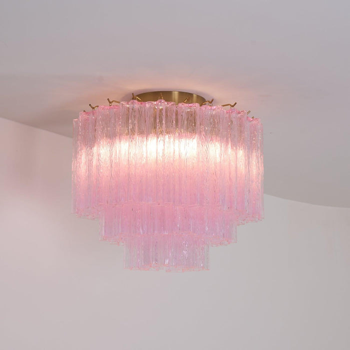 Murano Pink Glass Ceiling Light - DWHOME