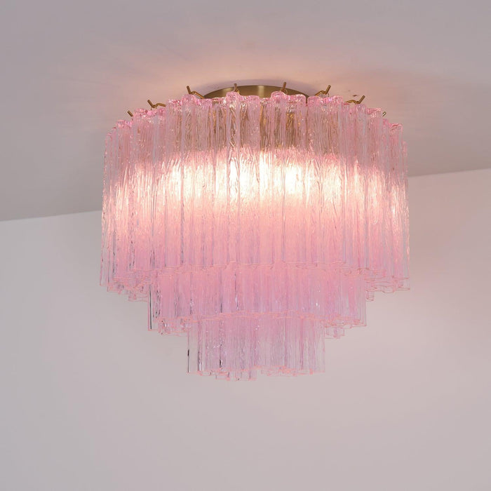 Murano Pink Glass Ceiling Light - DWHOME