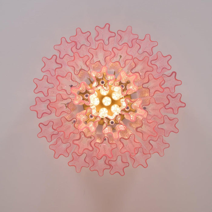 Murano Pink Glass Ceiling Light - DWHOME