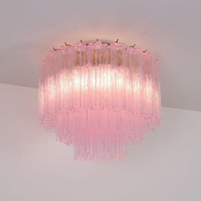 Murano Pink Glass Ceiling Light - DWHOME