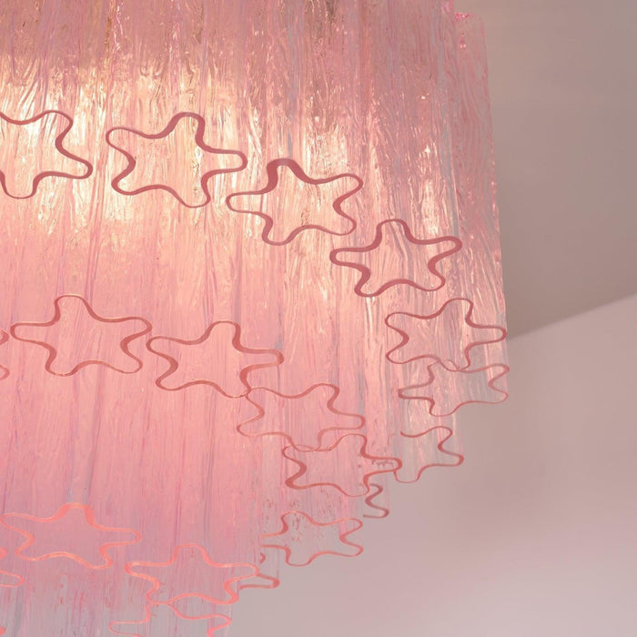 Murano Pink Glass Ceiling Light - DWHOME