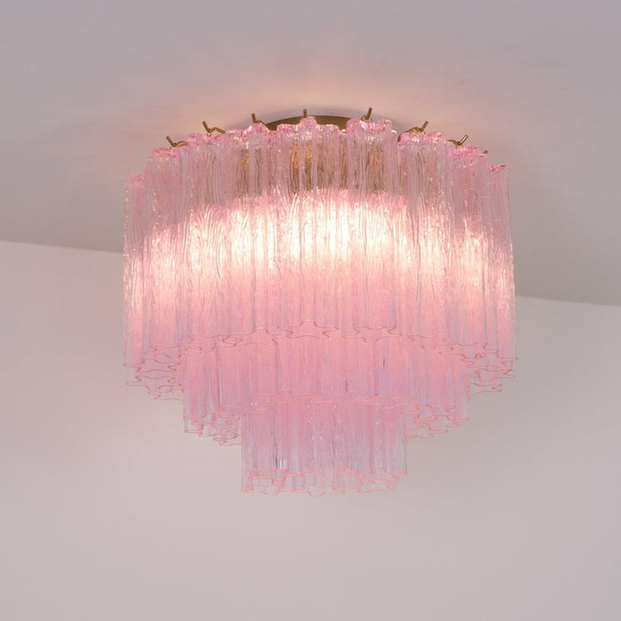 Murano Pink Glass Ceiling Light - DWHOME