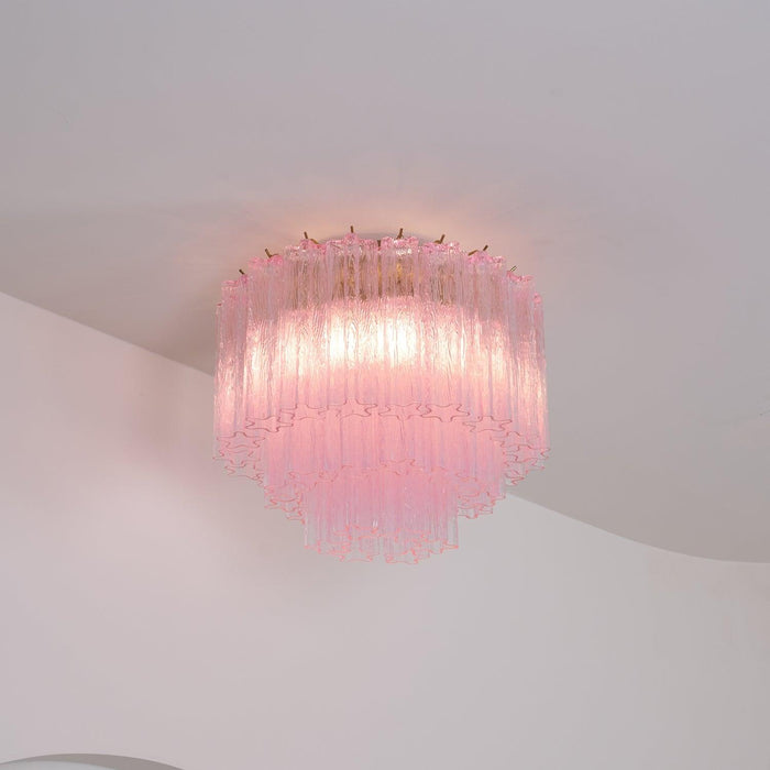 Murano Pink Glass Ceiling Light - DWHOME