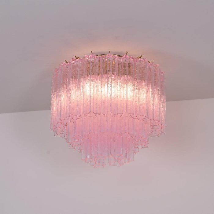 Murano Pink Glass Ceiling Light - DWHOME