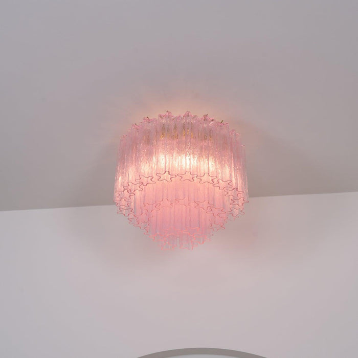 Murano Pink Glass Ceiling Light - DWHOME